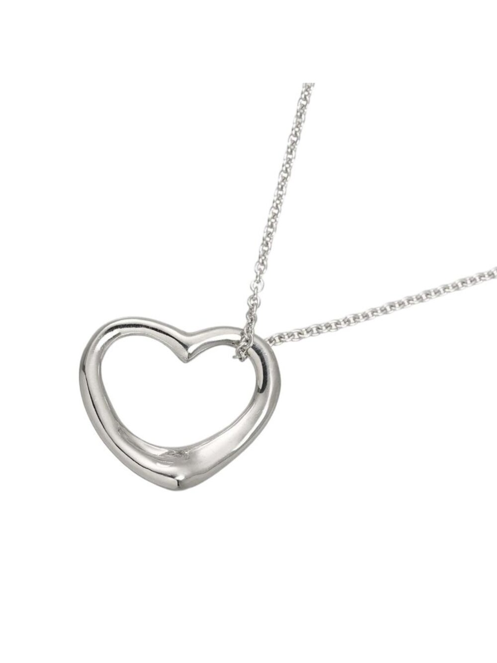 Tiffany & Co Open Heart Necklace 46 925 Sterling Silver